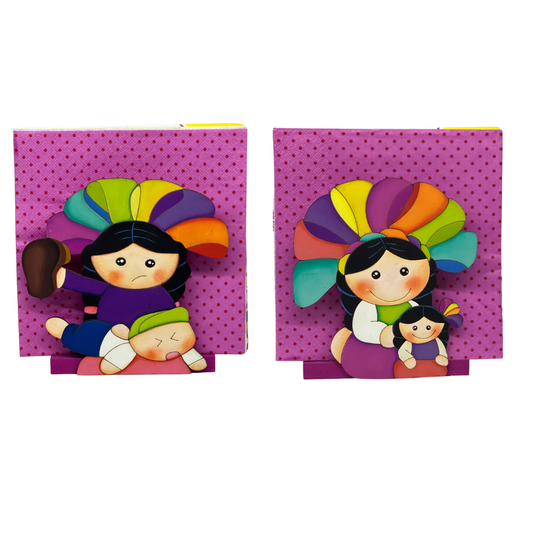 Servilletero de Mesa Muñeca Lele (Doble vista)- Pieza única