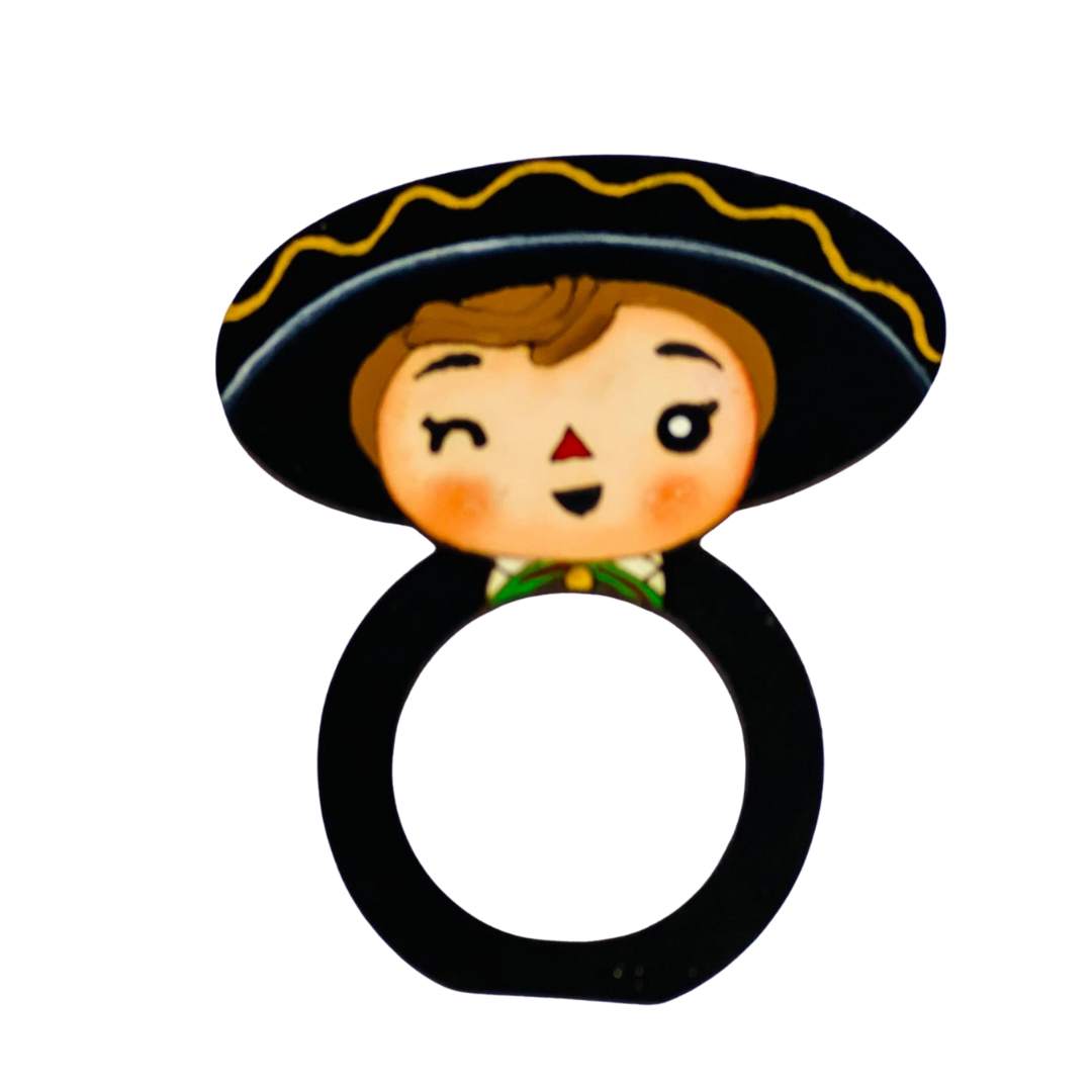 Anillos para servilletas de tela estilo mexicano