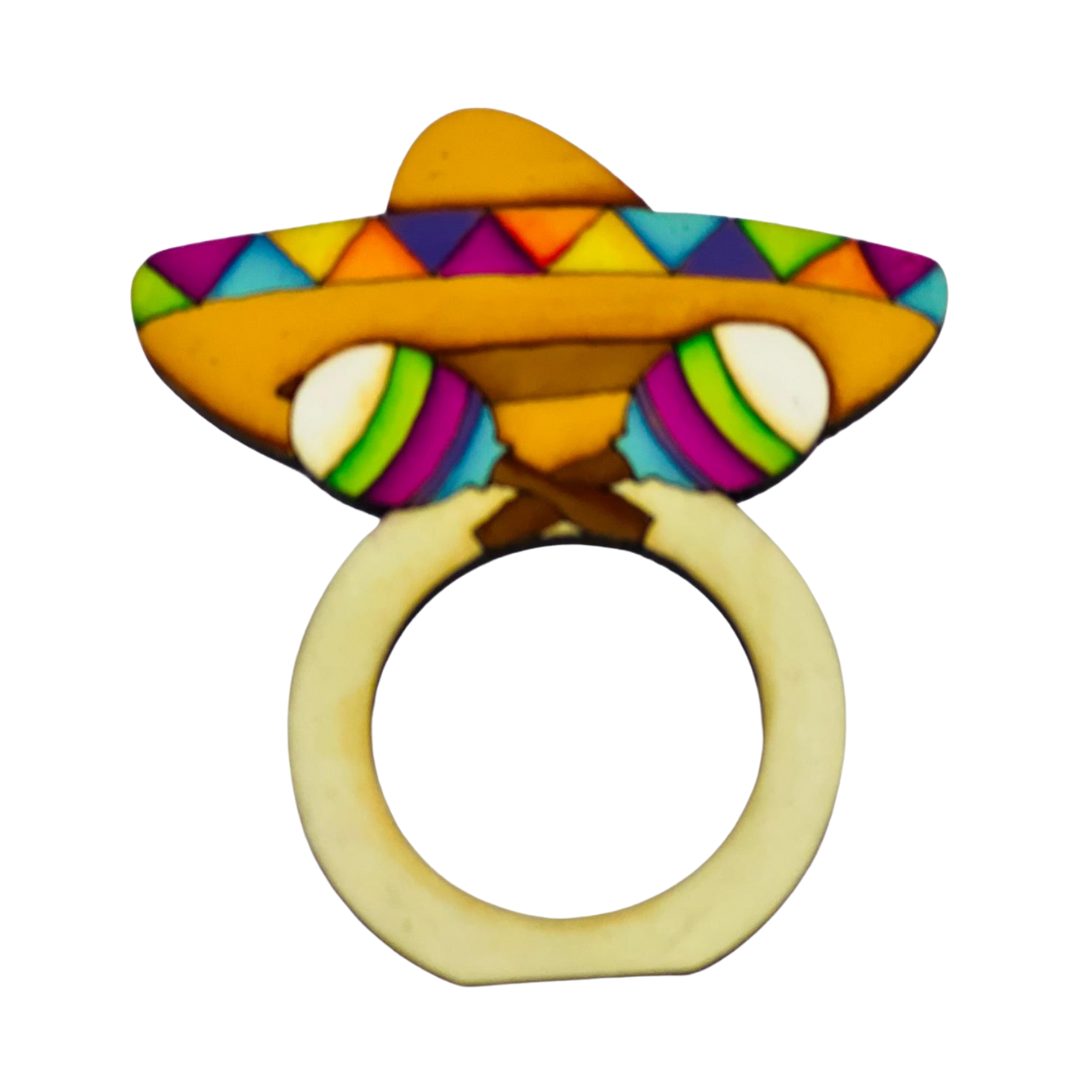 Anillos para servilletas de tela estilo mexicano
