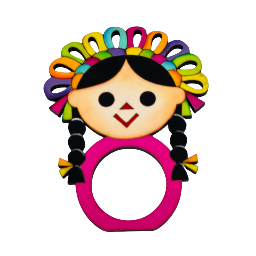 Anillos para servilletas de tela estilo mexicano