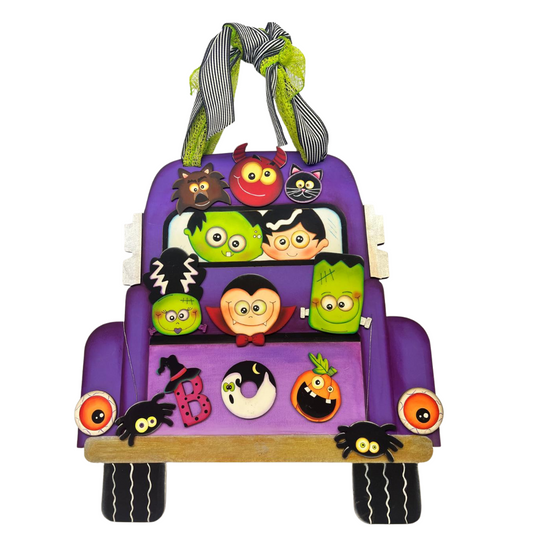 Carrito de Halloween Colgante - Pieza única