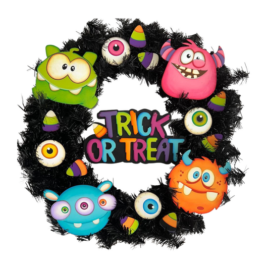 Corona Monstruos de Halloween - Pieza única