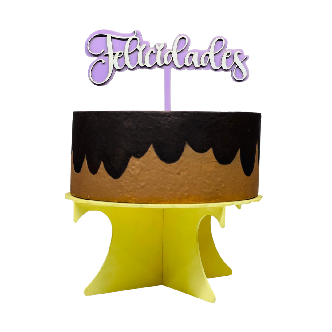 Cake Topper - Felicidades/ Feliz Cumple