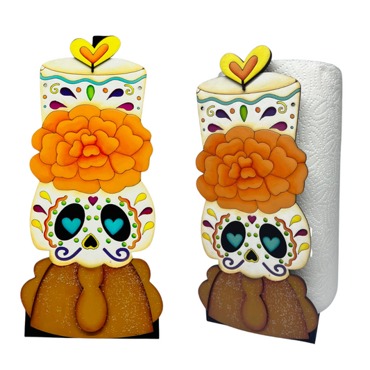 Porta Servitoalla Día de Muertos - Pieza única