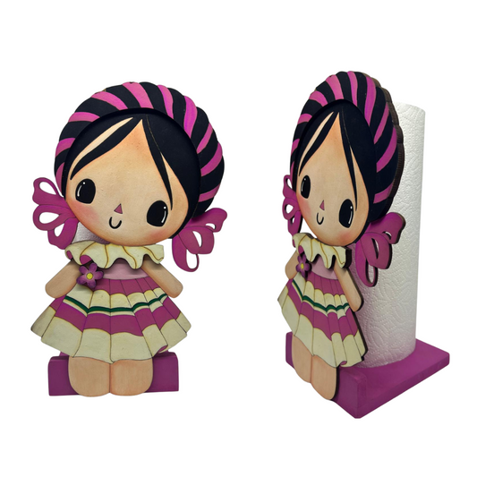 Porta Servitoallas Muñeca Lele - Pieza única