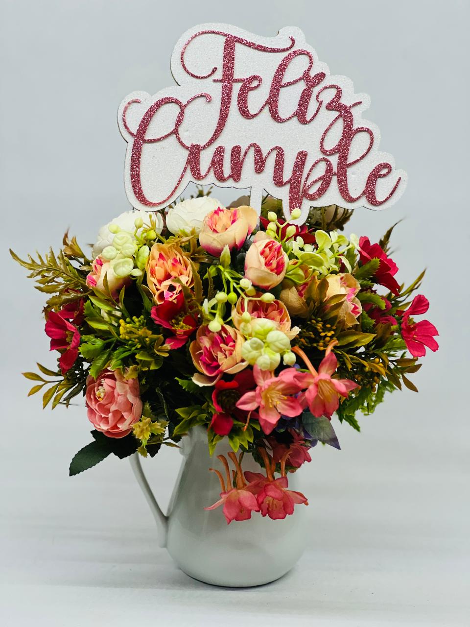 Cake Topper - Felicidades/ Feliz Cumple (MDF y Fomi)
