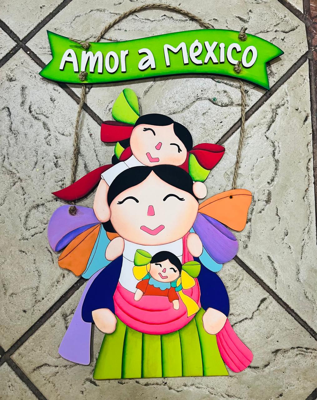 Colgante de Leles "Amor a México"