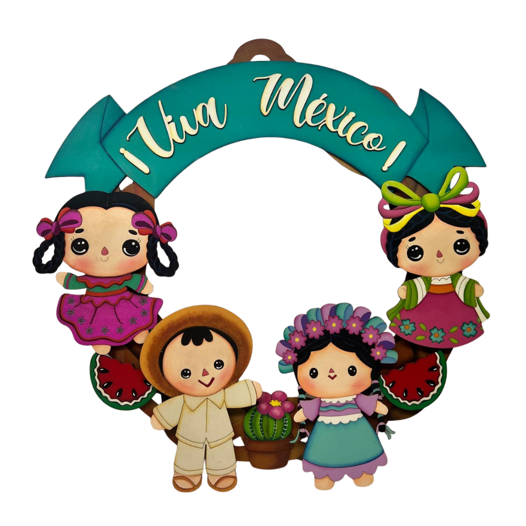 Corona “Viva México” – Lele y Panchito - Pieza única