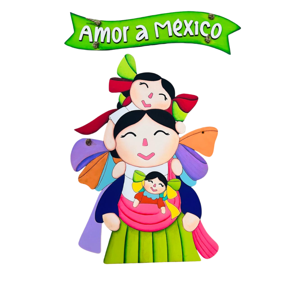 Colgante de Leles "Amor a México"